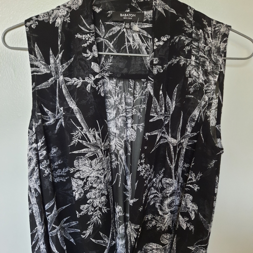 EUC Babaton Silk Floral Blouse